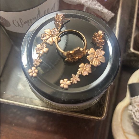 Retired Wildflower Rose Gold Pandora Set - Picture 2 of 10